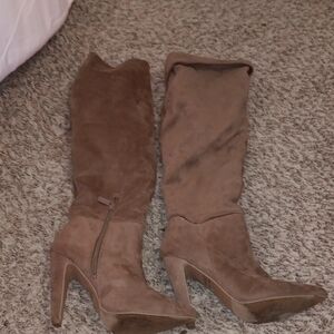 Elegant Brown Heeled Boots for Women